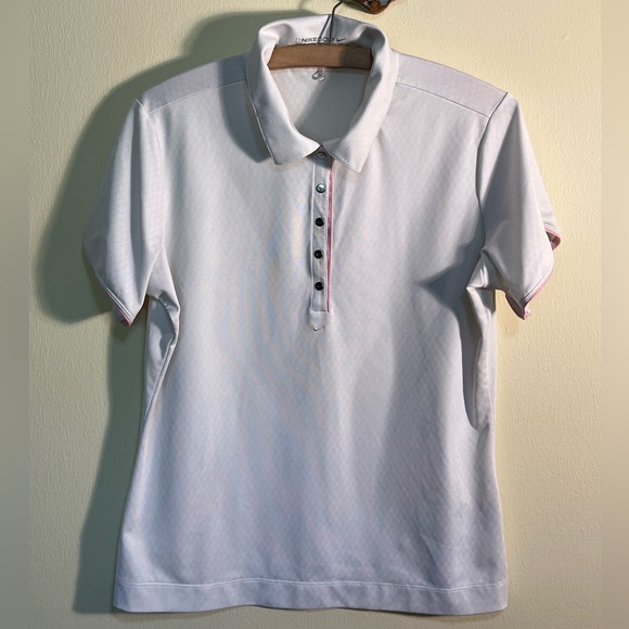 NIKE GOLF LADIES WHITE POLO SZ M - Picture 1 of 7